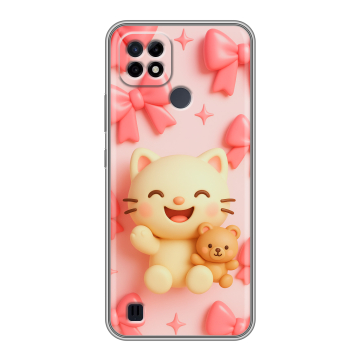 Силиконовый чехол на Realme C21 с принтом для девочек Силиконовый чехол на Realme C21 с принтом для девочек