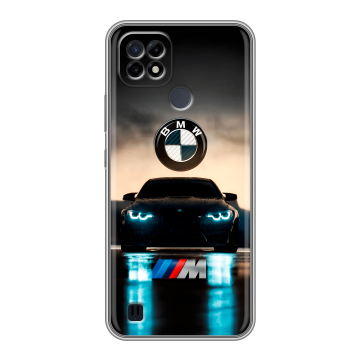 Силиконовый чехол на Realme C21 с принтом БМВ BMW Силиконовый чехол на Realme C21 с принтом БМВ BMW