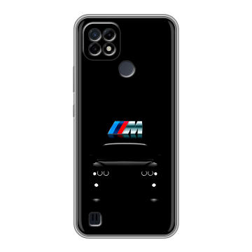 Силиконовый чехол на Realme C21 с принтом БМВ BMW Силиконовый чехол на Realme C21 с принтом БМВ BMW