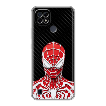 Силиконовый чехол на Realme C21 с принтом человек паук spiderman Силиконовый чехол на Realme C21 с принтом человек паук spiderman