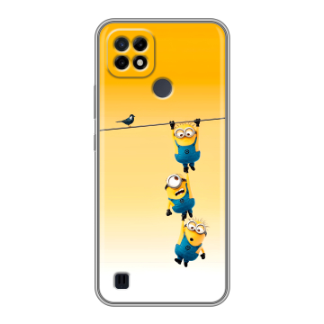 Силиконовый чехол на Realme C21 с принтом Миньоны Силиконовый чехол на Realme C21 с принтом Миньоны