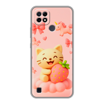 Силиконовый чехол на Realme C21 с принтом для девочек Силиконовый чехол на Realme C21 с принтом для девочек