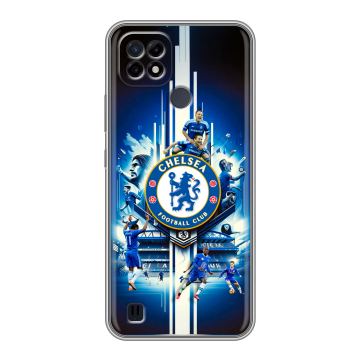Силиконовый чехол на Realme C21 с принтом Chelsea Челси