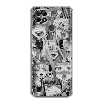 Силиконовый чехол на Realme C21 с принтом Ahegao Ахегао Аниме
