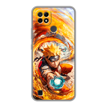 Силиконовый чехол на Realme C21 с принтом Аниме Наруто Naruto