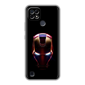 Силиконовый чехол на Realme C21 с принтом IronMan Железный человек
