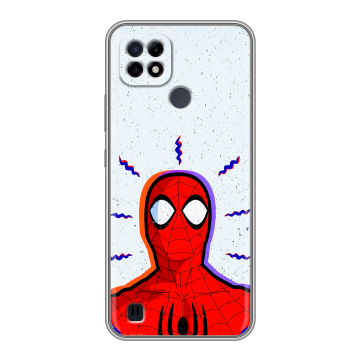 Силиконовый чехол на Realme C21 с принтом Spiderman Человек паук