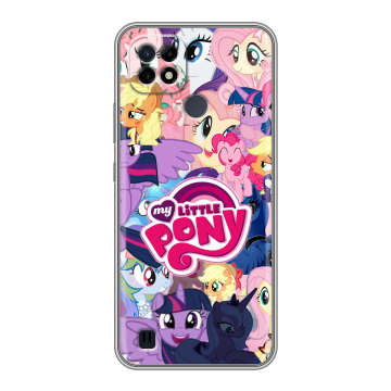 Силиконовый чехол на Realme C21 с принтом My little pony Дружба чудо