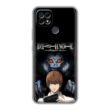 Силиконовый чехол на Realme C21 с принтом Death note Тетрадь смерти