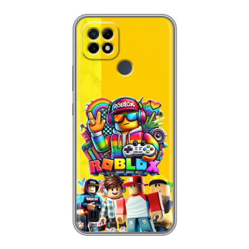 Силиконовый чехол на Realme C21 с принтом Roblox Роблокс Силиконовый чехол на Realme C21 с принтом Roblox Роблокс