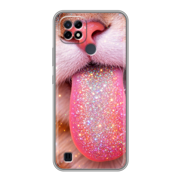 Силиконовый чехол на Realme C21 с принтом для девочек Силиконовый чехол на Realme C21 с принтом для девочек