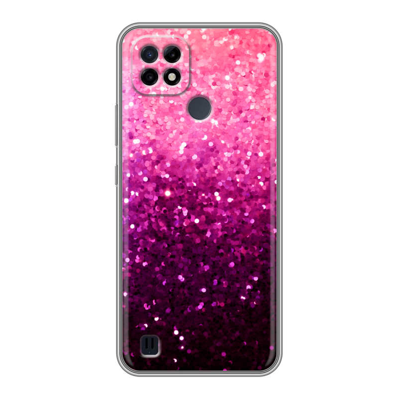 Силиконовый чехол на Realme C21 с принтом Блестки Силиконовый чехол на Realme C21 с принтом Блестки