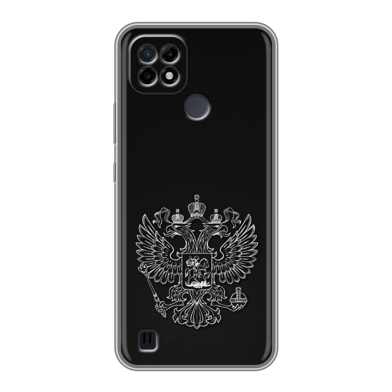 Силиконовый чехол на Realme C21 с принтом Герб России Силиконовый чехол на Realme C21 с принтом Герб России