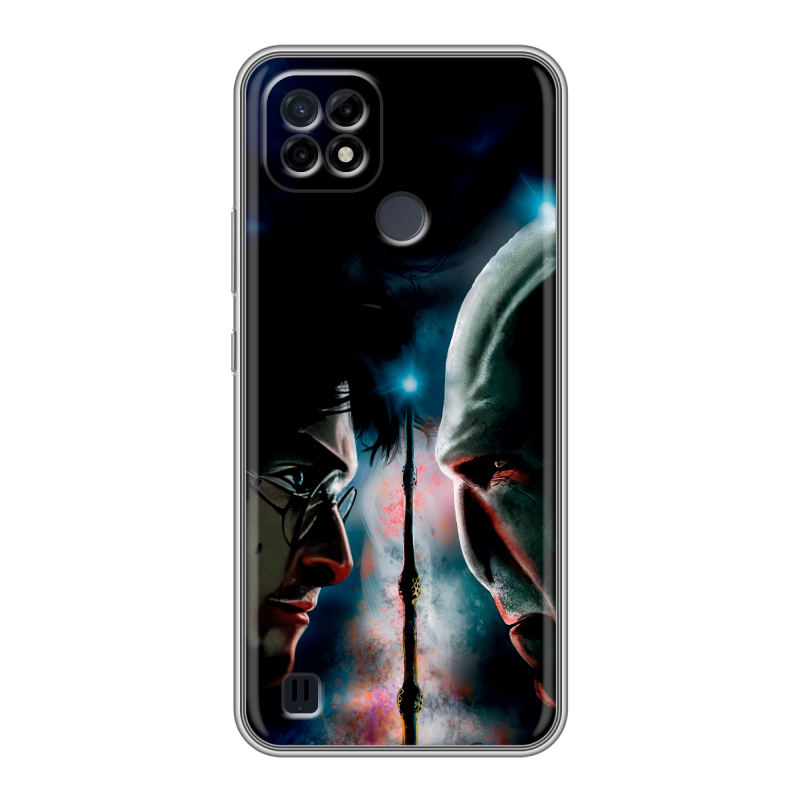 Силиконовый противоударный чехол на Realme C21 с принтом Гарри Поттер Harry Potter Силиконовый противоударный чехол на Realme C21 с принтом Гарри Поттер Harry Potter