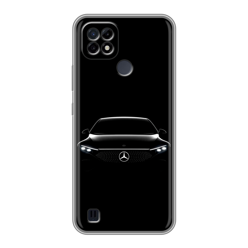Силиконовый чехол на Realme C21 с принтом Mercedes Мерседес Силиконовый чехол на Realme C21 с принтом Mercedes Мерседес