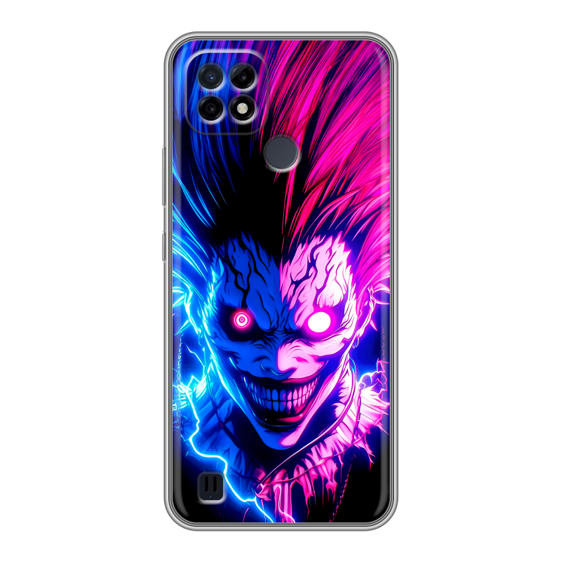 Силиконовый чехол на Realme C21 с принтом Death note Тетрадь смерти Силиконовый чехол на Realme C21 с принтом Death note Тетрадь смерти