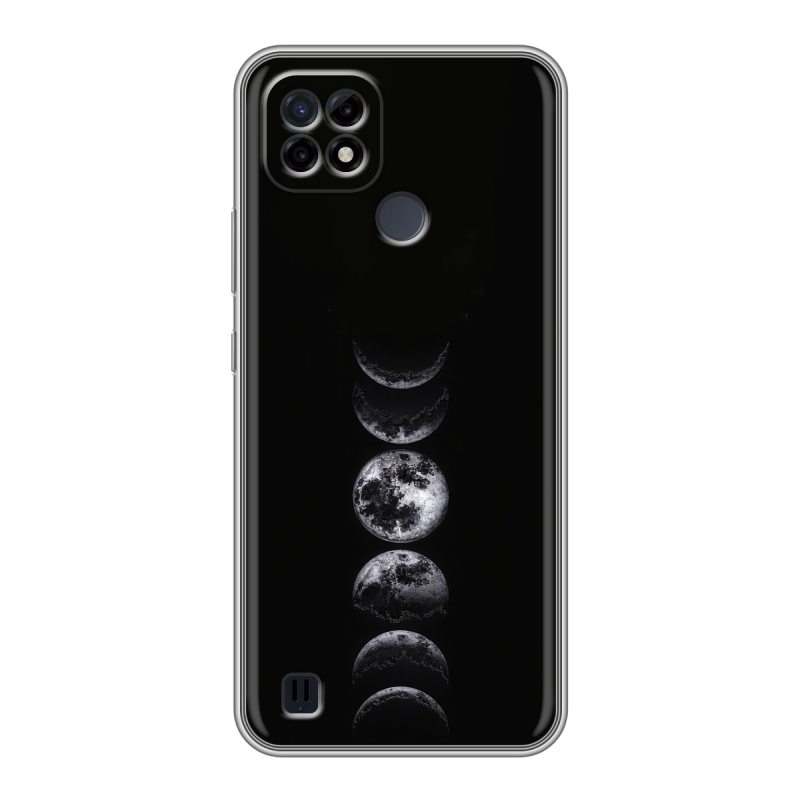 Силиконовый противоударный чехол на Realme C21 с принтом женский Силиконовый противоударный чехол на Realme C21 с принтом женский
