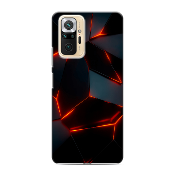Силиконовый чехол на Xiaomi RedMi Note 10 Pro с принтом Яркие абстракции Силиконовый чехол на Xiaomi RedMi Note 10 Pro с принтом Яркие абстракции