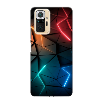 Силиконовый чехол на Xiaomi RedMi Note 10 Pro с принтом Абстракция неон Силиконовый чехол на Xiaomi RedMi Note 10 Pro с принтом Абстракция неон