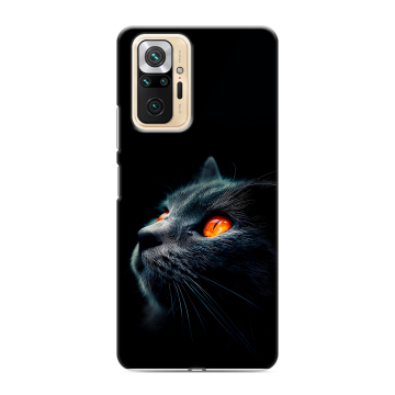 Силиконовый чехол на Xiaomi RedMi Note 10 Pro с принтом милый котик Силиконовый чехол на Xiaomi RedMi Note 10 Pro с принтом милый котик