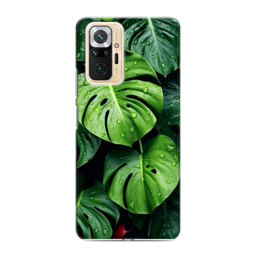 Силиконовый чехол на Xiaomi RedMi Note 10 Pro с принтом Листья Силиконовый чехол на Xiaomi RedMi Note 10 Pro с принтом Листья