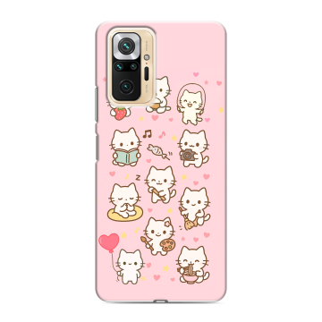 Силиконовый чехол на Xiaomi RedMi Note 10 Pro с принтом Hello Kitty Хелоу Кити Силиконовый чехол на Xiaomi RedMi Note 10 Pro с принтом Hello Kitty Хелоу Кити