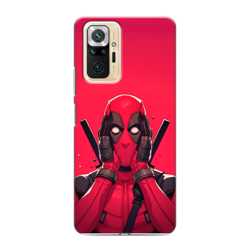 Силиконовый чехол на Xiaomi RedMi Note 10 Pro с принтом Дедпул Deadpool Силиконовый чехол на Xiaomi RedMi Note 10 Pro с принтом Дедпул Deadpool