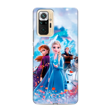 Силиконовый чехол на Xiaomi RedMi Note 10 Pro с принтом Холодное сердце Frozen Силиконовый чехол на Xiaomi RedMi Note 10 Pro с принтом Холодное сердце Frozen