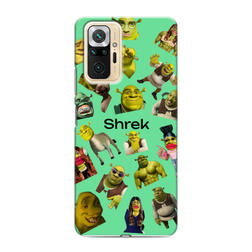 Силиконовый чехол на Xiaomi RedMi Note 10 Pro с принтом Шрек Shrek Силиконовый чехол на Xiaomi RedMi Note 10 Pro с принтом Шрек Shrek