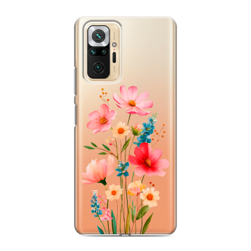 Силиконовый чехол на Xiaomi RedMi Note 10 Pro с принтом Цветы Силиконовый чехол на Xiaomi RedMi Note 10 Pro с принтом Цветы