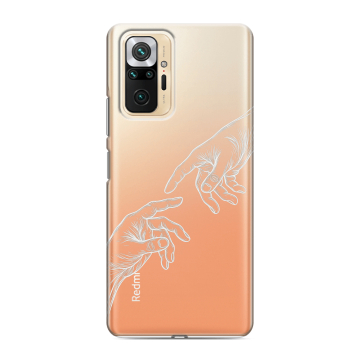 Силиконовый чехол на Xiaomi RedMi Note 10 Pro с принтом Сотворение мира Силиконовый чехол на Xiaomi RedMi Note 10 Pro с принтом Сотворение мира