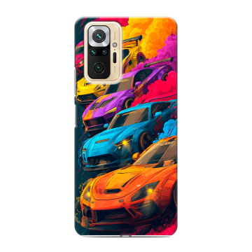 Силиконовый чехол на Xiaomi RedMi Note 10 Pro с принтом Тачки Силиконовый чехол на Xiaomi RedMi Note 10 Pro с принтом Тачки