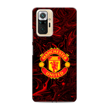 Силиконовый чехол на Xiaomi RedMi Note 10 Pro с принтом Manchester United Силиконовый чехол на Xiaomi RedMi Note 10 Pro с принтом Manchester United