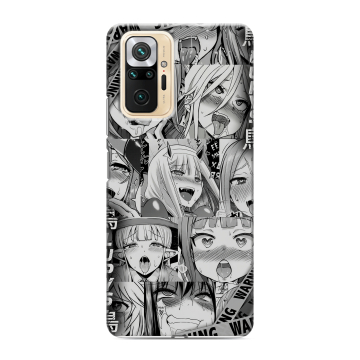 Силиконовый чехол на Xiaomi RedMi Note 10 Pro с принтом Ahegao Ахегао Аниме Силиконовый чехол на Xiaomi RedMi Note 10 Pro с принтом Ahegao Ахегао Аниме