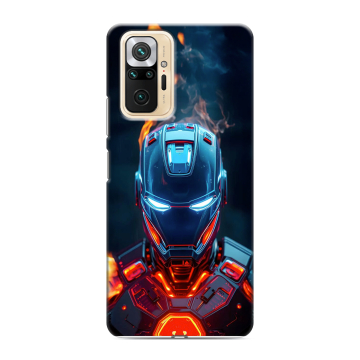 Силиконовый чехол на Xiaomi RedMi Note 10 Pro с принтом IronMan Железный человек Силиконовый чехол на Xiaomi RedMi Note 10 Pro с принтом IronMan Железный человек