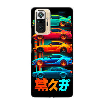 Силиконовый чехол на Xiaomi RedMi Note 10 Pro с принтом машины тачки Силиконовый чехол на Xiaomi RedMi Note 10 Pro с принтом машины тачки