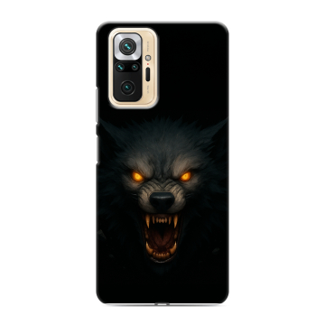Силиконовый чехол на Xiaomi RedMi Note 10 Pro с принтом Волк Силиконовый чехол на Xiaomi RedMi Note 10 Pro с принтом Волк