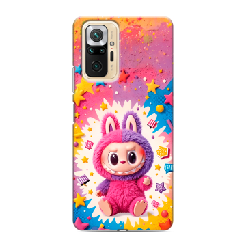 Силиконовый чехол на Xiaomi RedMi Note 10 Pro с принтом Labubu Лабубу Силиконовый чехол на Xiaomi RedMi Note 10 Pro с принтом Labubu Лабубу