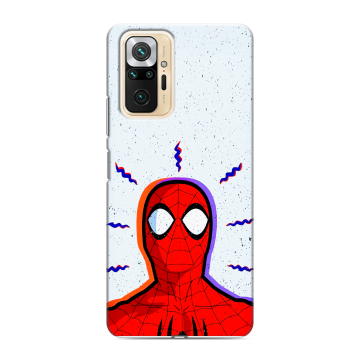 Силиконовый чехол на Xiaomi RedMi Note 10 Pro с принтом Spiderman Человек паук Силиконовый чехол на Xiaomi RedMi Note 10 Pro с принтом Spiderman Человек паук