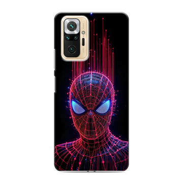 Силиконовый чехол на Xiaomi RedMi Note 10 Pro с принтом Spiderman Человек паук Силиконовый чехол на Xiaomi RedMi Note 10 Pro с принтом Spiderman Человек паук
