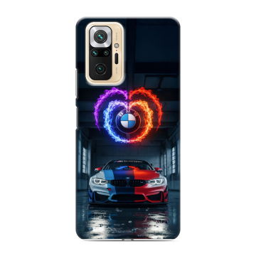 Силиконовый чехол на Xiaomi RedMi Note 10 Pro с принтом BMW БМВ Силиконовый чехол на Xiaomi RedMi Note 10 Pro с принтом BMW БМВ