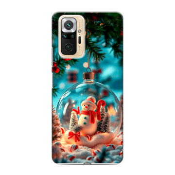 Силиконовый чехол на Xiaomi RedMi Note 10 Pro с принтом Новый год Силиконовый чехол на Xiaomi RedMi Note 10 Pro с принтом Новый год