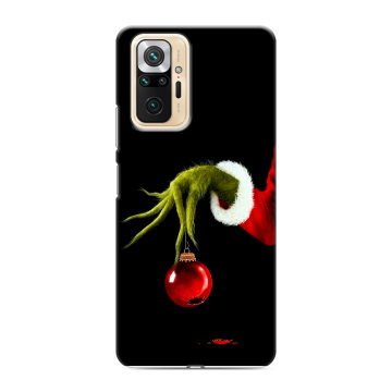 Силиконовый чехол на Xiaomi RedMi Note 10 Pro с принтом Новый год Гринч Силиконовый чехол на Xiaomi RedMi Note 10 Pro с принтом Новый год Гринч