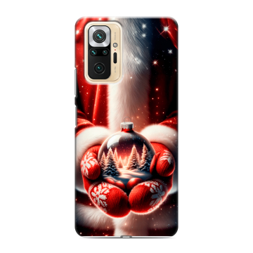 Силиконовый чехол на Xiaomi RedMi Note 10 Pro с принтом Новый год Силиконовый чехол на Xiaomi RedMi Note 10 Pro с принтом Новый год