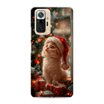 Силиконовый чехол на Xiaomi RedMi Note 10 Pro с принтом Новый год Силиконовый чехол на Xiaomi RedMi Note 10 Pro с принтом Новый год