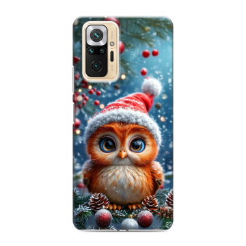 Силиконовый чехол на Xiaomi RedMi Note 10 Pro с принтом Новый год Силиконовый чехол на Xiaomi RedMi Note 10 Pro с принтом Новый год