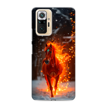Силиконовый чехол на Xiaomi RedMi Note 10 Pro с принтом Новый год Силиконовый чехол на Xiaomi RedMi Note 10 Pro с принтом Новый год