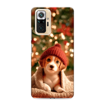 Силиконовый чехол на Xiaomi RedMi Note 10 Pro с принтом Новый год Силиконовый чехол на Xiaomi RedMi Note 10 Pro с принтом Новый год