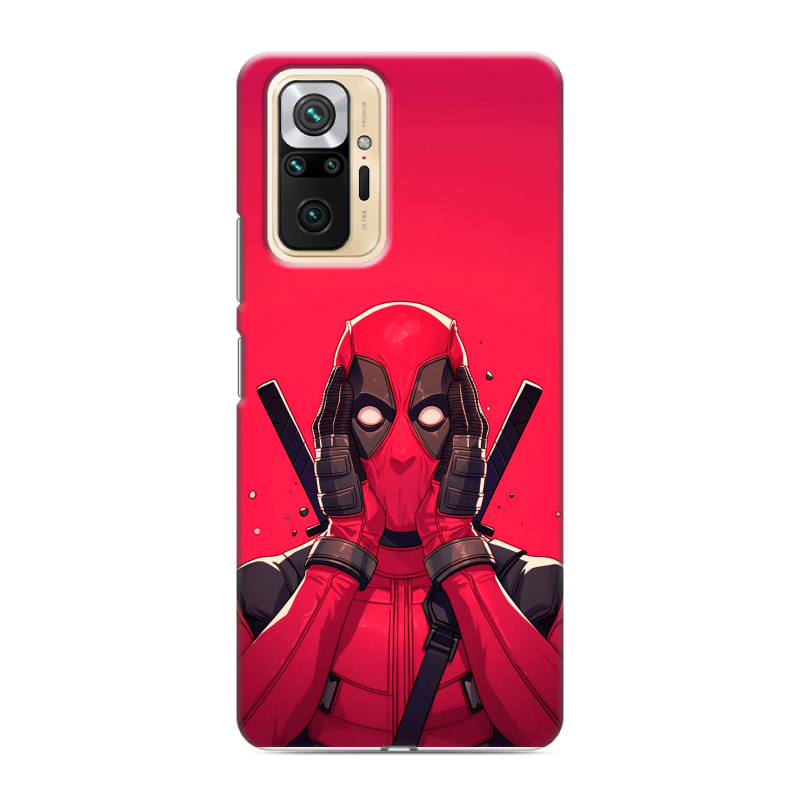 Силиконовый чехол на Xiaomi RedMi Note 10 Pro с принтом Дедпул Deadpool Силиконовый чехол на Xiaomi RedMi Note 10 Pro с принтом Дедпул Deadpool