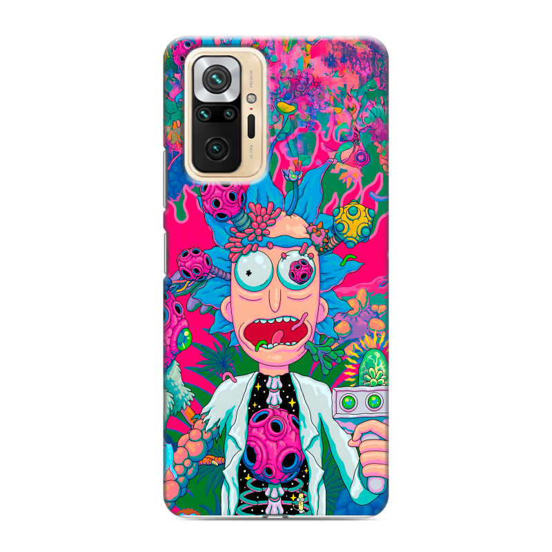 Силиконовый чехол на Xiaomi RedMi Note 10 Pro с принтом Рик и Морти Rick Morty Силиконовый чехол на Xiaomi RedMi Note 10 Pro с принтом Рик и Морти Rick Morty
